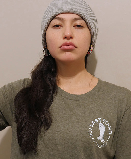 Last Stand For Old Growth | Repurposed T-Shirts | Breast Crest | Unsettled Apparel